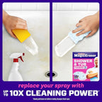 Mr. Clean Magic Eraser Sponge, Bathroom, Shower, Tub Cleaner, Soap Scum Remover, Bathroom Cleaning Supplies, Dawn Cleaning Power with Lavender Scent, Shower & Tub, 6ct