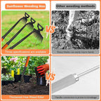 2025 New Weed Remover Tool, Multifunctional Hand Weeder Tool, Portable Garden Weeding Tools, Weeding Artifact Uprooting Weeding Tool for Yard and Garden (5 Tines)