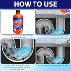 Pipeline Dredging Agent, Pipe Dredge Drain Cleaner, Drain Opener Cleaner for Shower or Sink Drains, Professional Strength Pipe Build Up Remover (500mL)