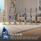 Bissell Multi-Surface Solution, for use in CrossWave and Other Leading Hard Surface and Area Rug Cleaners, 80oz, Dissolves Dirt, Grime, and Tough Sticky Messes