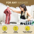 RAW BASICS Laundry Detergent Sheets, Fresh Scent, and Scent Boosters for Washer, Wild Lemon Aroma, and Dryer Sheets, 80 Bulk Loads
