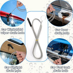 Cleaning Brushes Set, 10 Pieces 8 Inch Nylon Tube Brush + 60 Inch Flexible Long Drain Brush, Hose Pipe Brush, Suitable for Home Kitchen, Bathroom, Fish Tank, Water Pump Accessories (Black)