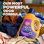 ARM & HAMMER Deep Clean Odor Formula Liquid Laundry Detergent, Radiant Burst Scent, 75 Fl Oz, 50 Loads