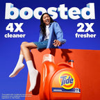 Tide Liquid Laundry Detergent, Original Scent, 126 Loads, 158 fl oz, Boosted Clean even in cold water, laundry soap, concentrated liquid detergent
