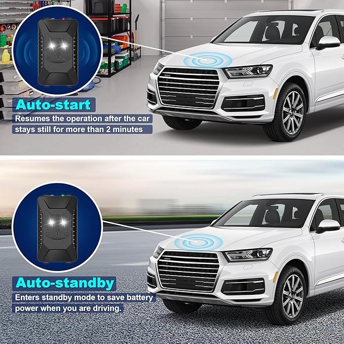 2 Pack Ultrasonic Rodent Repellent for Car Engines - Battery Operated Car Mouse Repellent Under Hood with Strobe Light, Keep Mice Away from Car Engines, Room, Indoors, Outdoors