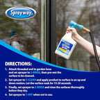 Sprayway Outdoor Glass Cleaner, 32oz | Streak-Free Shine, Foaming Action | Ideal for Windows, Patio Doors, and Outdoor Glass Surfaces