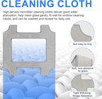 Cleaning Rag for ECOVACS WINBOT W2S/ W2S Omni Window Cleaning Robot, Washable and Reusable W2S Mop Pad Accessories 12 Pcs