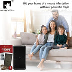 LULUCATCH Super Glue Traps 8 Pack for Mice & Snakes, Larger, Heavier Sticky Traps with Non-Toxic Glue. Sticky Mouse Traps Indoor, Easy to Set, Pet Safe Pest Control