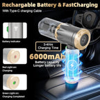 Car Vacuum Portable Cordless, 20000PA High Power Vacuum Cleaner, Brushless Motor, 3-Speed Modes, 4 in 1 Compressed Air Duster, Air Blower, Pump Handheld Vacuum for Car, Home, Office, Camping - Grey