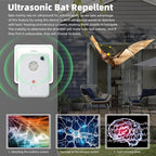 Bat Deterrent Devices: Plug in Bat Deterrent for Attic,Outdoors & Indoors - Bats Removal Keep Away System for Porch,House,Friendly to Human & Pet (4)