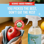 Rebel Green Fruit & Veggie Clean — Plant-Based Produce Cleaner—Natural Fruit and Vegetable Wash with No Aftertaste — Chemical & Wax Removal — Made with Organic Extracts of Citrus — Half Gallon