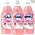 Dawn Ultra Gentle Clean Dishwashing Liquid Dish Soap, Pomegranate and Rose Water Scent, 34 Fl Oz (Pack of 3)