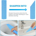 14 Pack Pumice Stone for Toilet Bowl Cleaning, Powerfully Cleans Hard Water Rings, for Cleaning Toilets, Bathtubs, Grills, Swimming Pools, Sinks(Blue)