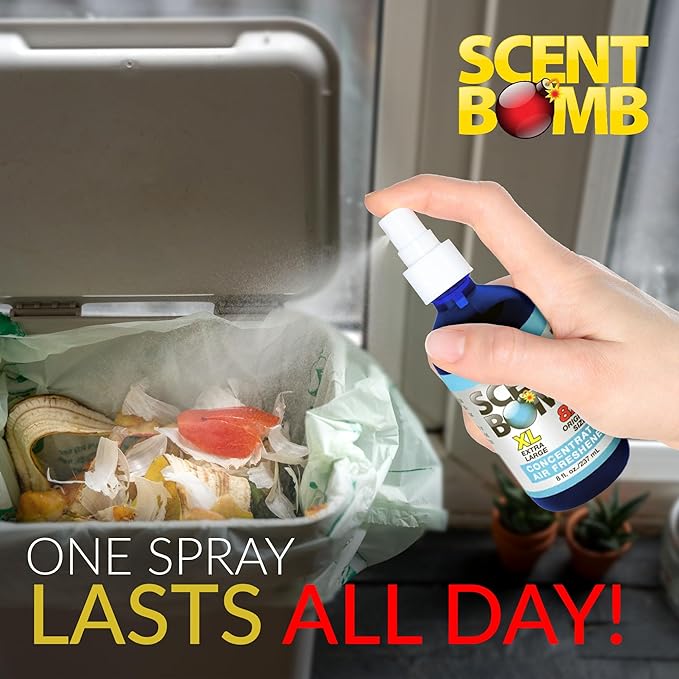 Scent Bomb Air Freshener Spray, Long-Lasting Odor Eliminator for Home & Car, Effective Deodorizer Spray for Kitchen, Bathroom, Fresh Room Spray & Smell Neutralizer, New Car