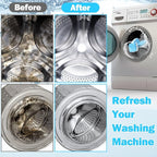 150 Pcs Washing Machine Cleaner Tablets Washing Machine Deep Cleaner Tablets for Front Loader and Top Load Washer