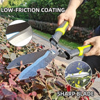 Hedge Clippers Shears Hedge Shears for Trimming Borders, Garden Tools Hedge Clippers, Bush Cutters Trimmer with Sharp Wavy Blades, Garden Shears for Hedges (19 Inch)