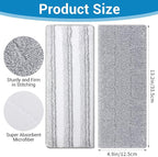 20Pcs Mop Replacement Pads Compatible with Flat Mop or Mop Bucket Set, 13" X 4.9" Universal Mop Pads Mop Head Refills Washable Wet Mops, Microfiber Flat Mop Pad for Most 11-13” Size Mops
