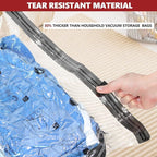 Vacuum Bags for Travel with Rechargeable Pump, 8 Medium Compression Packing Seal Bags for Luggage Suitcase, Space Saver for Clothing and Clothes Storage Travel