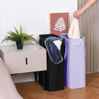 efluky Slim Laundry Basket, Narrow Laundry Hamper with Handles, Collapsible Dirty Clothes Hamper, Tall Laundry Bin for Laundry Room, Dorm and Bedroom, 12.7 Gallons(48L) Light Purple