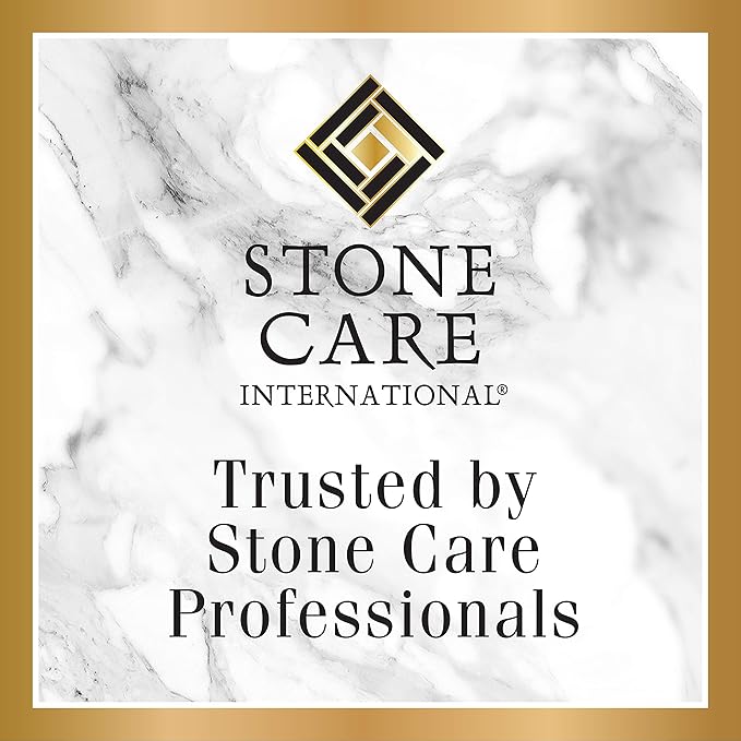 Stone Care International Granite Clean, Shine & Protect - Cleans Polishes & Protects Stone, Granite, Quartz, Marble, Limestone and Travertine Slate Surfaces, White, 24 Fl oz