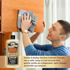 Parker & Bailey Kitchen Cabinet Cream - Multisurface Wood Cleaner And Polish Furniture Quick Shine Restorer Protector Surface, House Cleaning Supplies Home Improvement 8oz