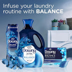 Downy Balance In-Wash Laundry Scent Booster Beads, Crisp Rain and Blue Eucalyptus scent, 24 oz, laundry scent beads, Long-lasting Freshness