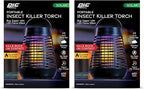 PIC Portable Solar Insect Killer Torch (FLPT), Bug Zapper and Flame Accent Light, Kills Bugs on Contact - Twin Pack