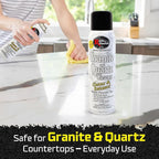 Rock Doctor Granite & Quartz Cleaner Spray 18 oz. Can, Cleans Tile, Marble, Kitchen Countertop, and Natural Stone Surfaces, Streak-Free Shine - Pack of 4