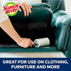 Scotch-Brite Extreme Clean Heavy Duty Lint Roller, Advanced Lint Removers for Larger Debris, Extra Sticky Lint Roller for Clothes, Pet Hair, Furniture, Cars, Offices, and More, 48 Sheets, 6 Pack