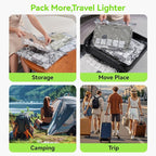12 Pack Vacuum Bags for Travel with USB & TYPE C Pump,Compression Packing Cubes for Luggage,Carry-on Space Saver Vacuum Seal Bags&Vacuum Storage Bags for Vacation(Green)
