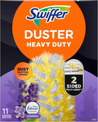 Swiffer Dusters Heavy Duty Multi-Surface Duster Refills for Cleaning, Lavender, 11 Count