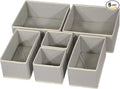 DIOMMELL Foldable Cloth Storage Box Closet Dresser Drawer Organizer Fabric Baskets Bins Containers Divider with Drawers for Clothes, Underwear, Bras, Socks, Lingerie, Clothing, Set of 6