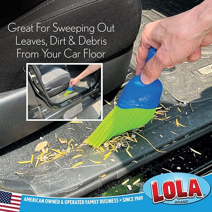 LOLA Whisk Broom, Hand Brush, 72 Pack, Durable Bristles, Whisks Away Dirt & Debris, Compact, Hang Hole for Easy Storage, Indoor/Outdoor