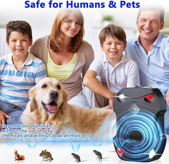 2 Pack Rodent Repellent for Car Engines, Ultrasonic Rodent Repeller for High-Efficiency Rat and Mouse Deterrent, Mouse Repellent,Rat Repellent for Car 12v 24v, Trucks, Rvs