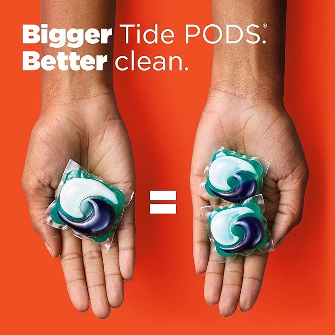 Tide Power Pods with Febreze Laundry Detergent Pacs, 45 Count, Spring & Renewal Scent, All-Day Freshness