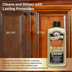 Parker & Bailey Kitchen Cabinet Cream, Multi Surface Cleaner & Furniture Cleaner, Quick Shine Wood Restorer & Protector for Cabinets, Tables & Surfaces, Renews & Restores a Finish for Wood, 16oz