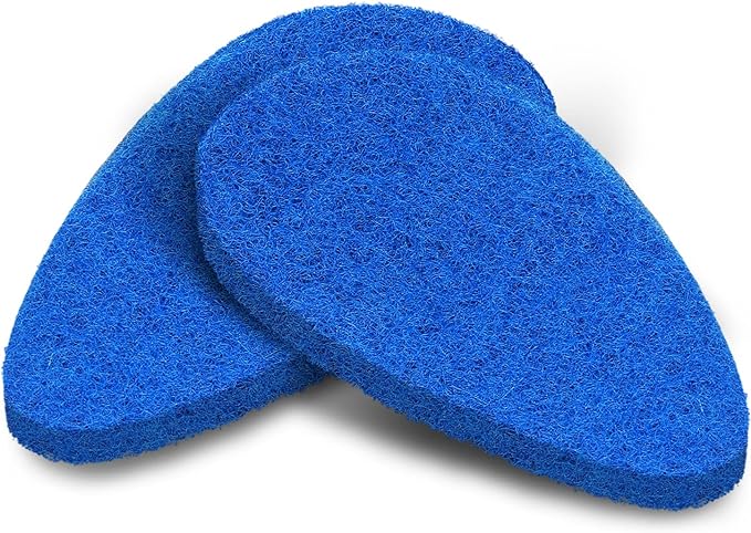 Qaestfy Pack of 2 Scrubber Pad Refill Compatible with QAE008 Shower Bathtub Tub and Tile Scrubber Cleaning Brush with Long Handle Model QAE009