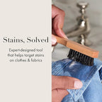 The Laundress Stain Brush, Laundry Brush for Stain Removal, Stain Brush for Clothes, Small Brush for Cleaning Small Spaces, Home Cleaning