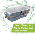Velocity Jetted Bathtub Cleaner – Complete Jetted Tub, Jacuzzi & Whirlpool Cleaner Effectively Removes Soap Scum, Grime, and Biofilms from Jets, Pipes, & Tubes