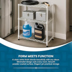 Steel Shelving Unit, 250-Pound Capacity Per Shelf, Adjustable Heights, Rust-Resistant, NSF-Certified for Pantry Organizers, Laundry Room Organization, Storage Shelves