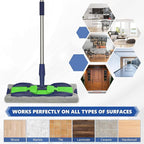 Microfiber Mops for Hardwood Floor Cleaning: MEXERRIS Flat Floor Mop with 4 Washable Pads 59" Adjustable Handle - Dust Dry Mops for Kitchen Bathroom Tile Laminate Wood Vinyl - Home Commercial Mop