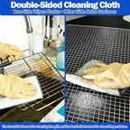 Palksky Oven Rack Cleaning Bags Kit, Reusable Soaking Bags with Brushes, Gloves & Cloth, No Mess Cleaning for Oven Racks, Grill Grates & BBQ Racks, No Cleaner Included, 9 Packs