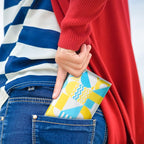 24 Packs Travel Size Tissue Pocket Slim Pack Facial 3 Ply Wallet Size Pocket Tissues for Travel Wedding Party Favors, 6 Styles(Cute Geometric)