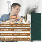 uxcell 5Pcs Scrubber Scouring Pad, 5.9 x 3.9 Inch 180 Grits Drill Power Brush Rectangle Scrub Pads Discs Polishing Pad for Household Furniture Automotive Cleaning, Green