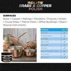 Rolite Brass Copper Polish 1 Lb Instant Tarnish Remover for Antiques Cookware Jewelry Marine Automotive Metal Brightener