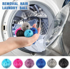 Blulu 24 Pieces Pet Hair Remover for Laundry Dryer Balls Reusable Washing Machine Hair Catcher Pet Dog Cat Catcher Lint Remover (Light Blue,Blue,Grey,Black,Purple,Rose Red)
