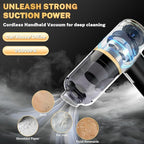 Cozylady Cordless Car Vacuum Cleaner,300000PA Brushless Handheld Vacuum, 6-in-1 Rechargeable&Portable Handheld Vacuum Cleaner for Auto Interior Pet Hair, Home, Office, Kitchen