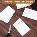 40 PCS White Non Woven Pads, Light Duty Scouring Pad, Abrasive Surface Scrubber, Non Scratch Scrubbing Pad, Multi Scouring Sponge for Home Workshop Cleaning Polishing(4 x 6 Inch)