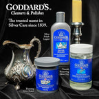Goddard's Silver Cleaner Dip – Silver Jewelry Cleaner Solution for Filigree Metalwork & Small Items – Professional Use Tarnish Remover – Silverware Cleaning Supplies (10 oz)
