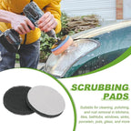 Power Scrub Pads, Scrubbing Pads 800 Grits Scouring Discs - Fitting for (Home Kitchen Cleaning - Drill Attachment - Scrubber Replacement) 20 Pcs & 3 Inch & Gray